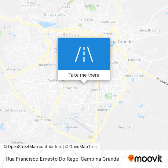 Mapa Rua Francisco Ernesto Do Rego