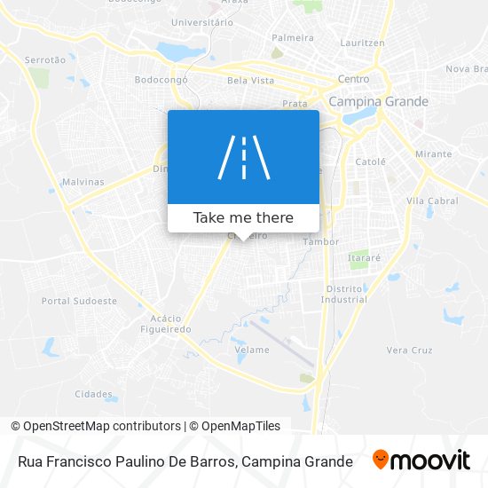 Mapa Rua Francisco Paulino De Barros