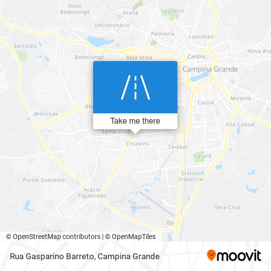 Rua Gasparino Barreto map