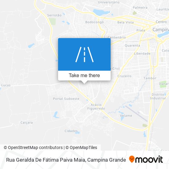 Mapa Rua Geralda De Fátima Paiva Maia