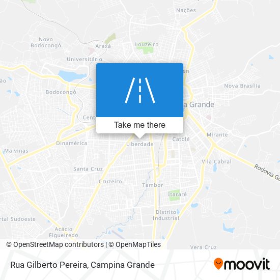 Mapa Rua Gilberto Pereira