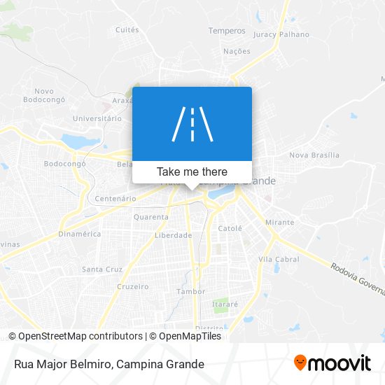 Rua Major Belmiro map
