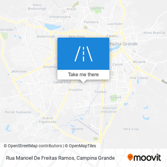 Mapa Rua Manoel De Freitas Ramos