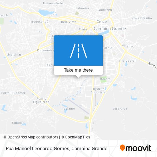 Mapa Rua Manoel Leonardo Gomes