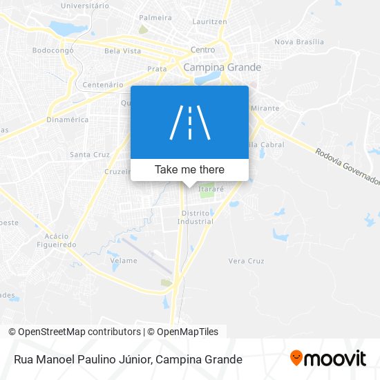 Mapa Rua Manoel Paulino Júnior