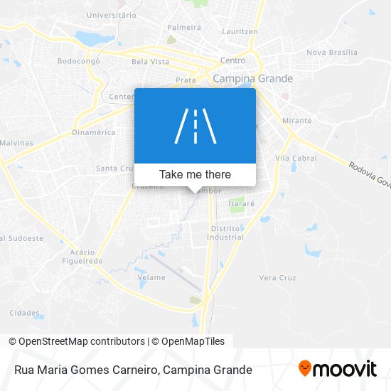 Mapa Rua Maria Gomes Carneiro