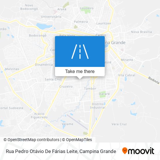 Mapa Rua Pedro Otávio De Fárias Leite