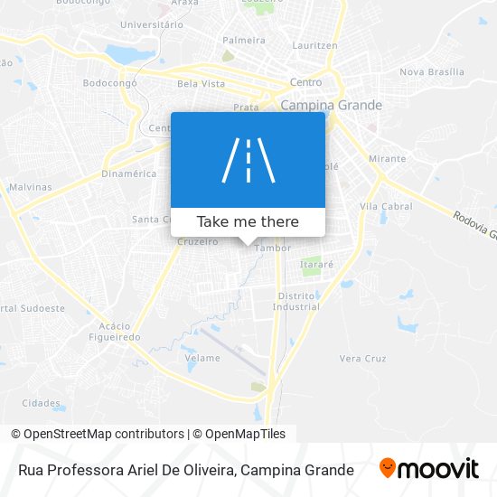 Rua Professora Ariel De Oliveira map