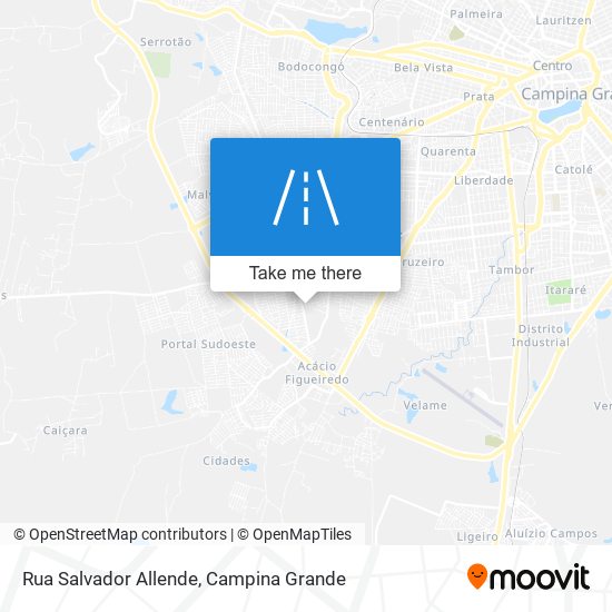 Mapa Rua Salvador Allende