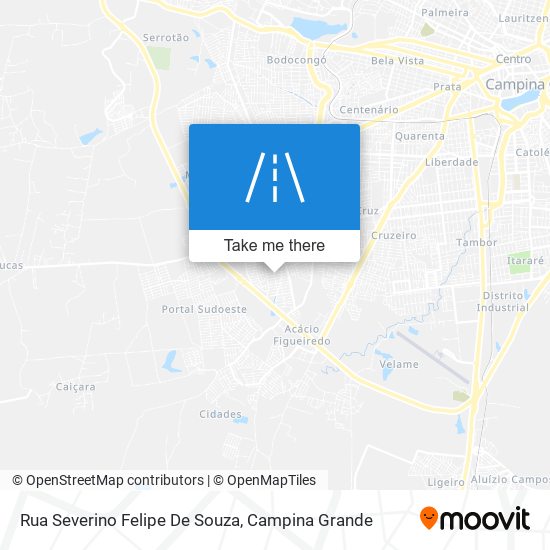 Mapa Rua Severino Felipe De Souza