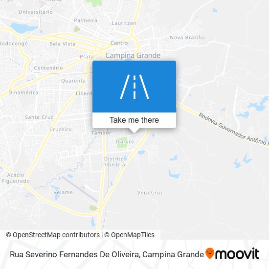 Rua Severino Fernandes De Oliveira map