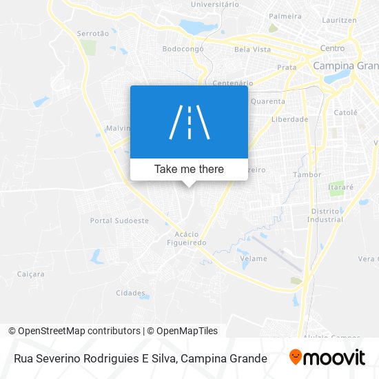 Mapa Rua Severino Rodriguies E Silva