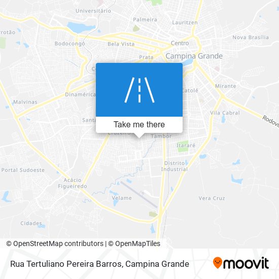 Mapa Rua Tertuliano Pereira Barros