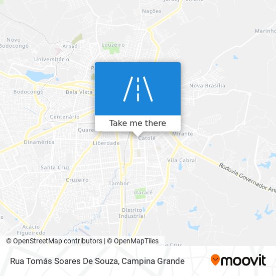 Mapa Rua Tomás Soares De Souza