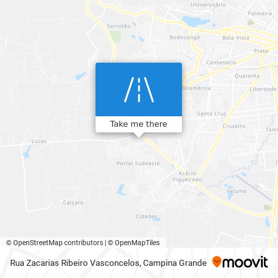 Rua Zacarias Ribeiro Vasconcelos map