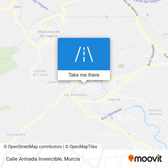 Calle Armada Invencible map
