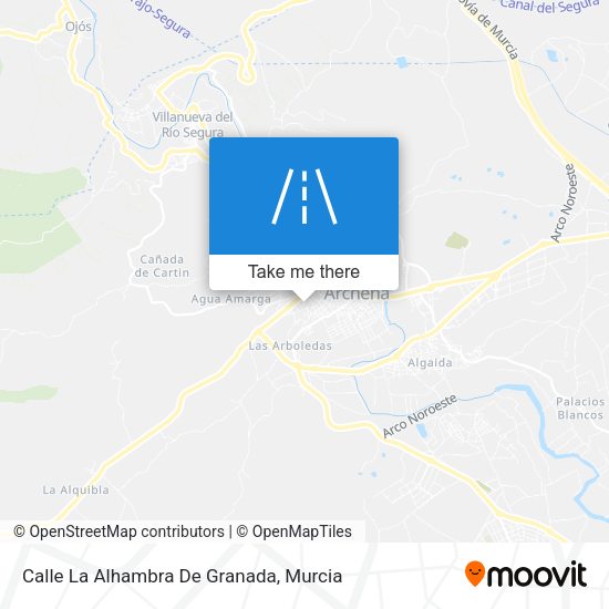 Calle La Alhambra De Granada map
