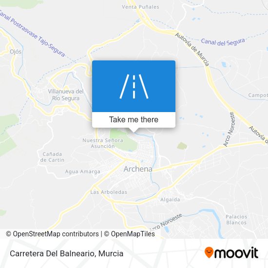Carretera Del Balneario map