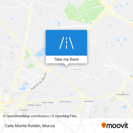 Calle Monte Roldán map