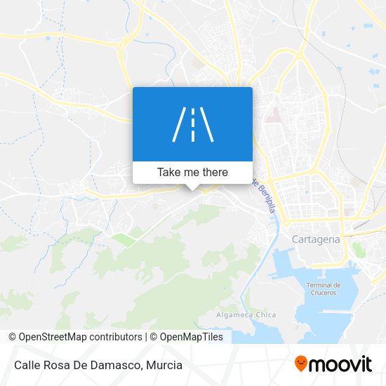 Calle Rosa De Damasco map