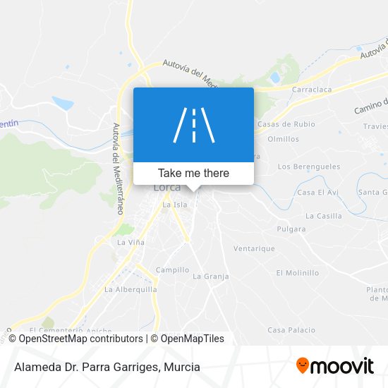 Alameda Dr. Parra Garriges map
