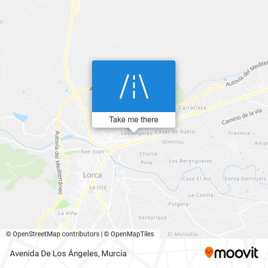 mapa Avenida De Los Ángeles