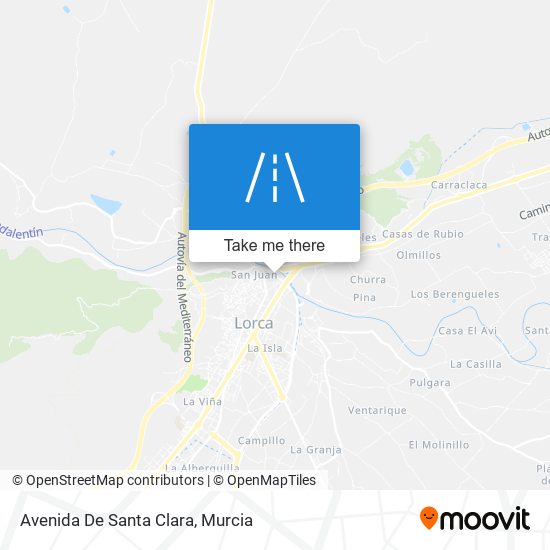 mapa Avenida De Santa Clara