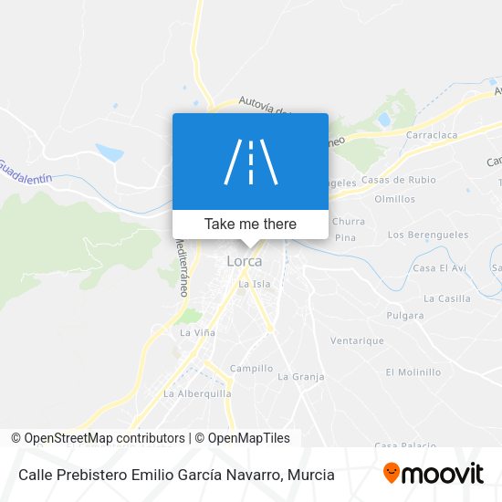 Calle Prebistero Emilio García Navarro map