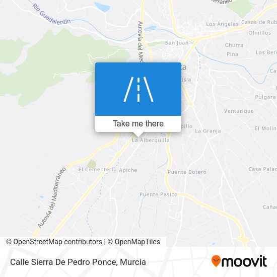 Calle Sierra De Pedro Ponce map