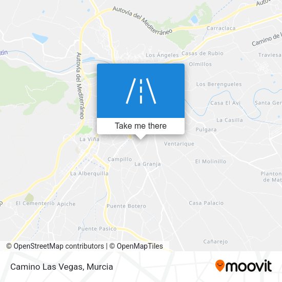 Camino Las Vegas map