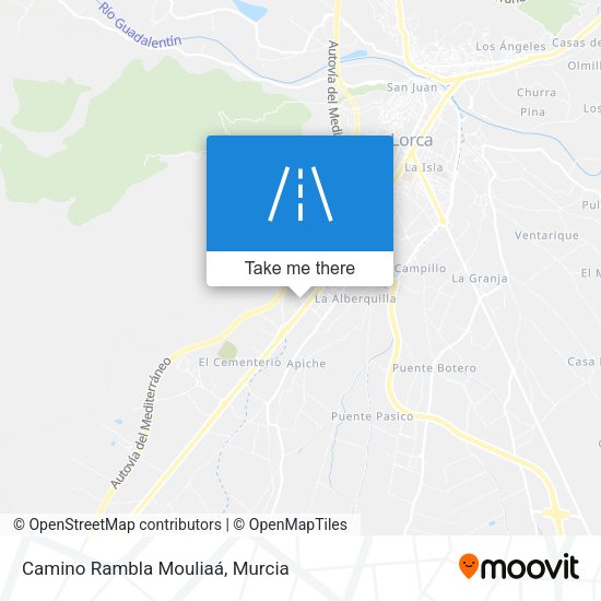 Camino Rambla Mouliaá map