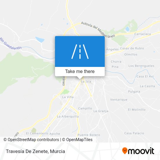Travesía De Zenete map