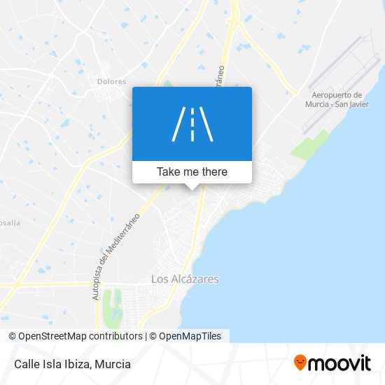 Calle Isla Ibiza map