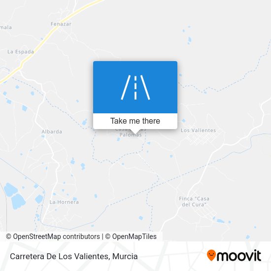 Carretera De Los Valientes map