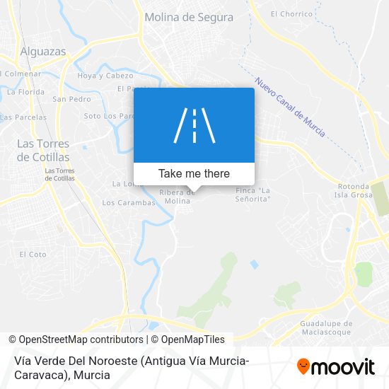 Vía Verde Del Noroeste (Antigua Vía Murcia-Caravaca) map