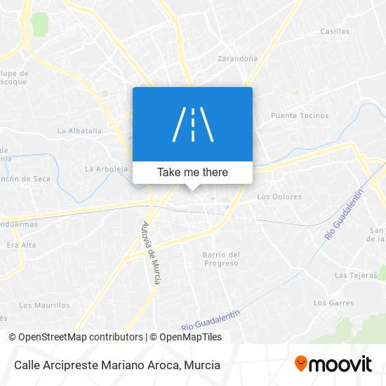 mapa Calle Arcipreste Mariano Aroca