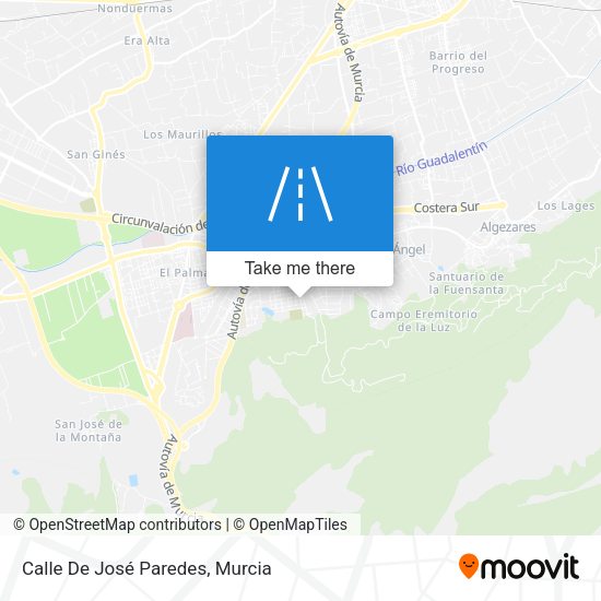 Calle De José Paredes map