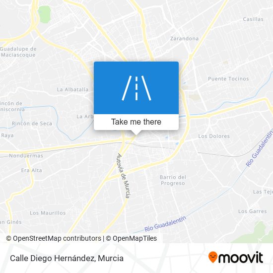 mapa Calle Diego Hernández