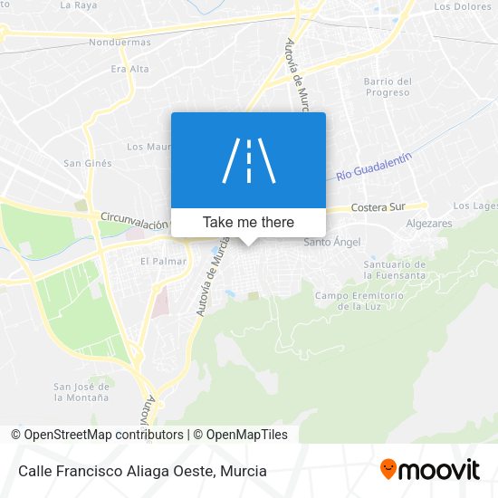 Calle Francisco Aliaga Oeste map