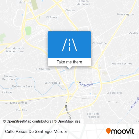 Calle Pasos De Santiago map