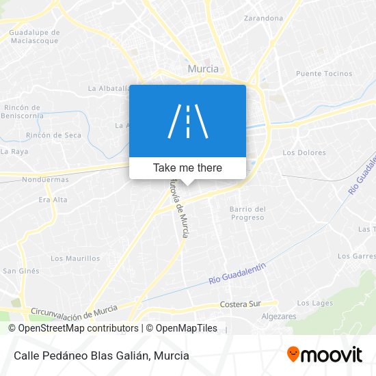 Calle Pedáneo Blas Galián map