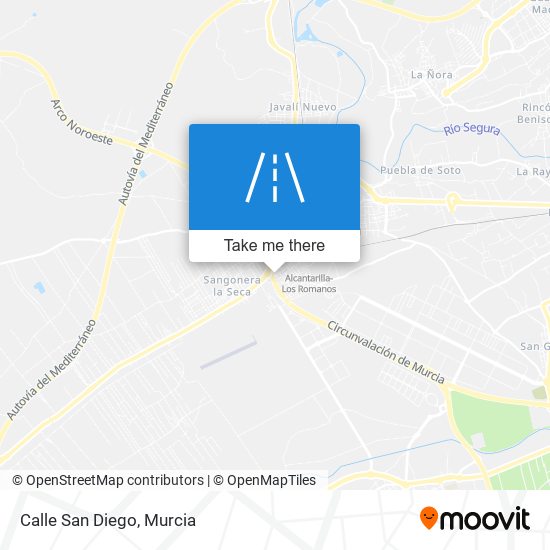 Calle San Diego map