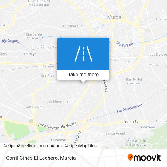 Carril Ginés El Lechero map