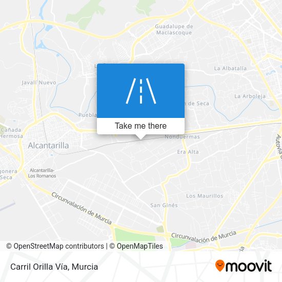 Carril Orilla Vía map