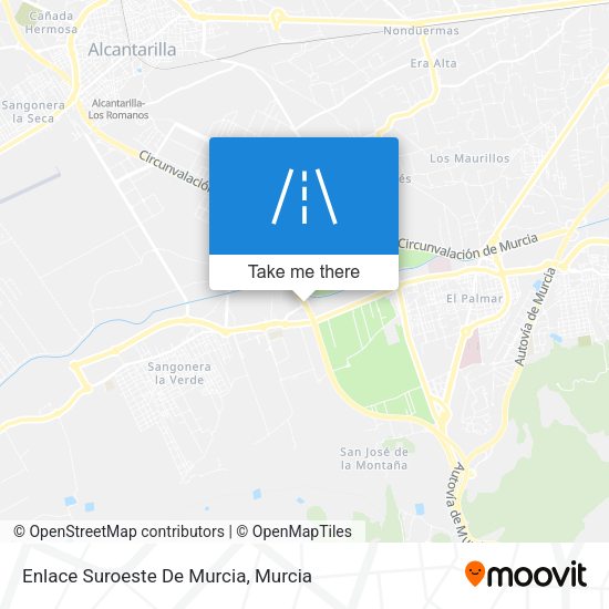 Enlace Suroeste De Murcia map