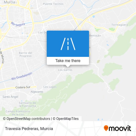 Travesía Pedreras map