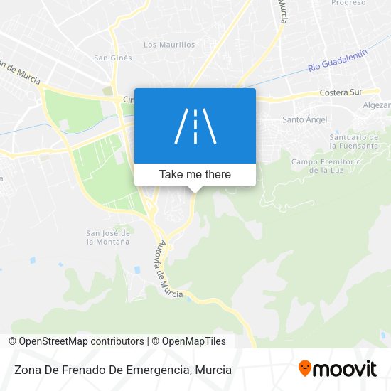 Zona De Frenado De Emergencia map