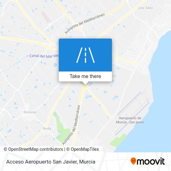Acceso Aeropuerto San Javier map