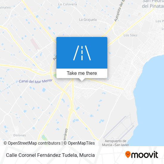 Calle Coronel Fernández Tudela map