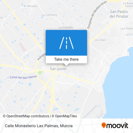Calle Monasterio Las Palmas map